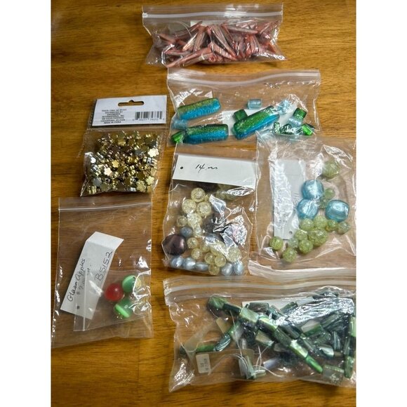 Assorted Glass Beads & Metallic Beads Collection For Jewelry Making - Picture 1 of 10